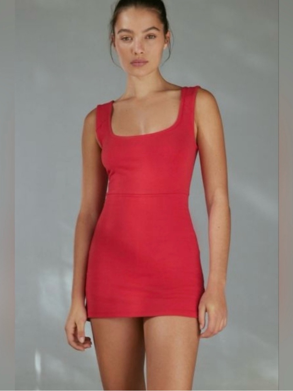 Urban Outfitters Red Mini Scoop Neck Dress